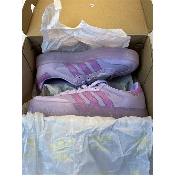 Adidas Samba Purple/Purple Gum Sole Sneaker JS3956 Women SZ 9 New in Box - Picture 9 of 10